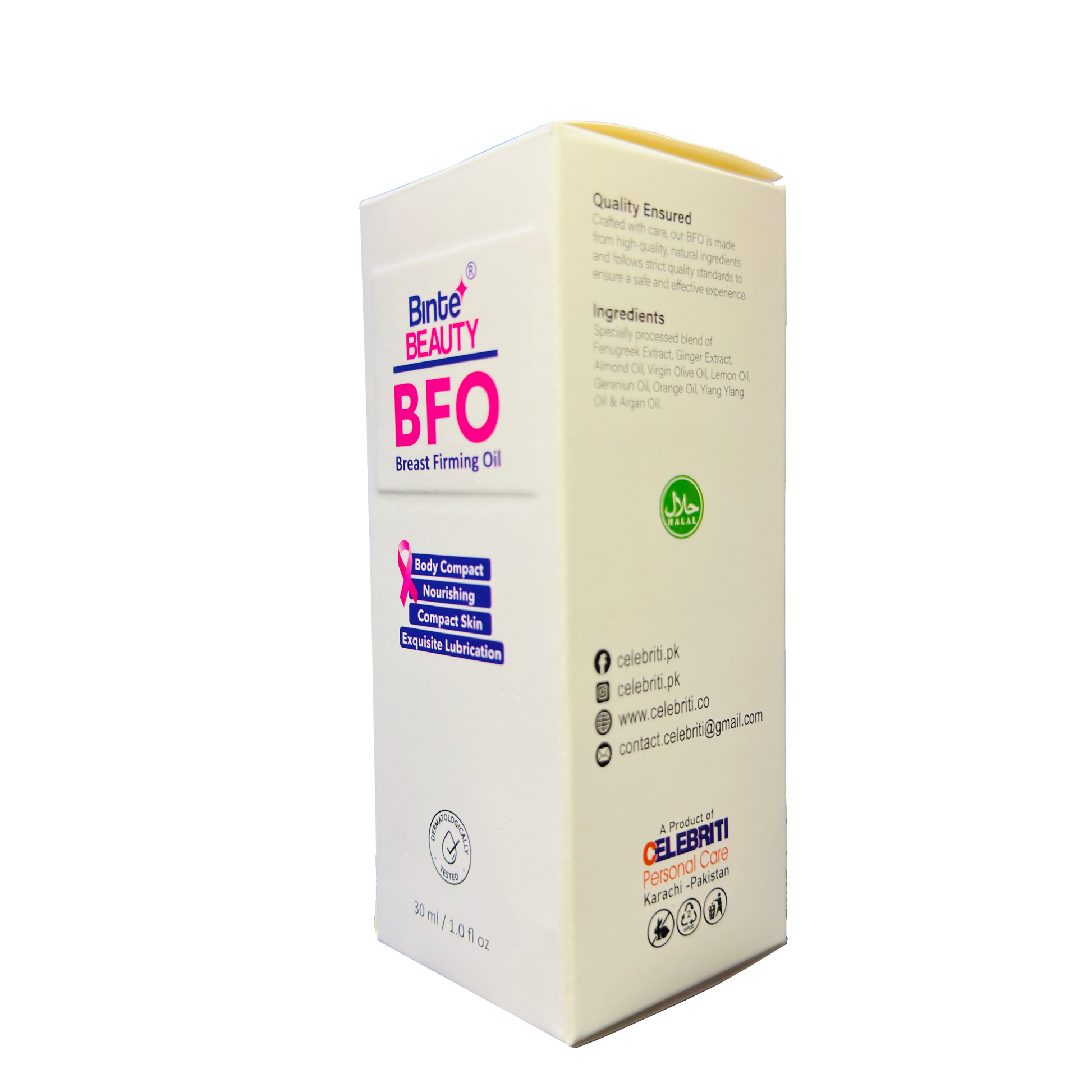 Binte Beauty Breast Firming Oil (BFO)-(30 ml) Celebriti